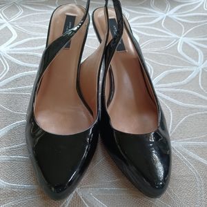 Ann Taylor Patent Leather Kitten Heels
